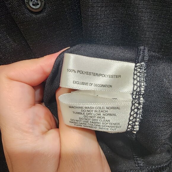 Cutter & Buck Polo Shirt Men's Size S Black Short Sleeve Golf Dry Tec Logo - Picture 8 of 10